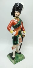 Carl Thieme Dresden Military Figurine, BRITAINS 72nd SEAFORTH HIGHLANDER Officer