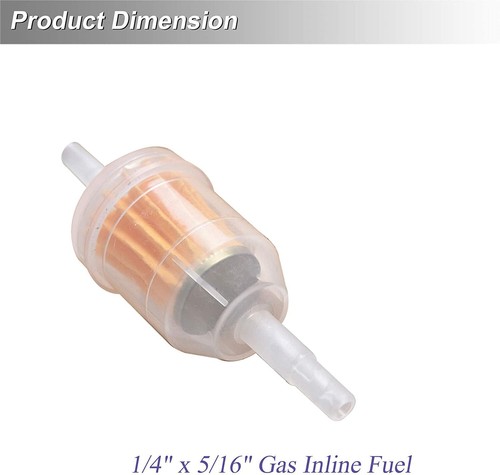 Inline Gas Oil Fuel Filter Petrol 1/4‘’ 5/16‘’ Pipe Lines for Motor Small Engine - Picture 3 of 8