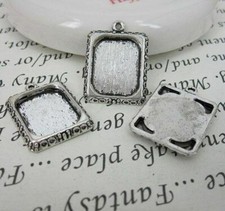 10pcs 20x17mm antiqued silver picture frame charm G459