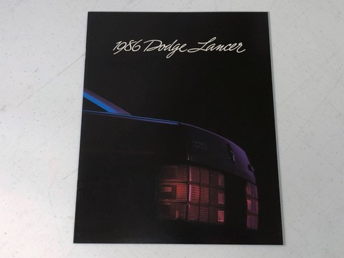 1986 DODGE LANCER SALES BROCHURE CATALOG IN EXCELLENT CONDITION