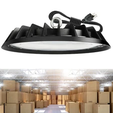200W LED UFO High Bay Lights Factory Shop Warehouse GYM Garage Lamp Fixture 1PC