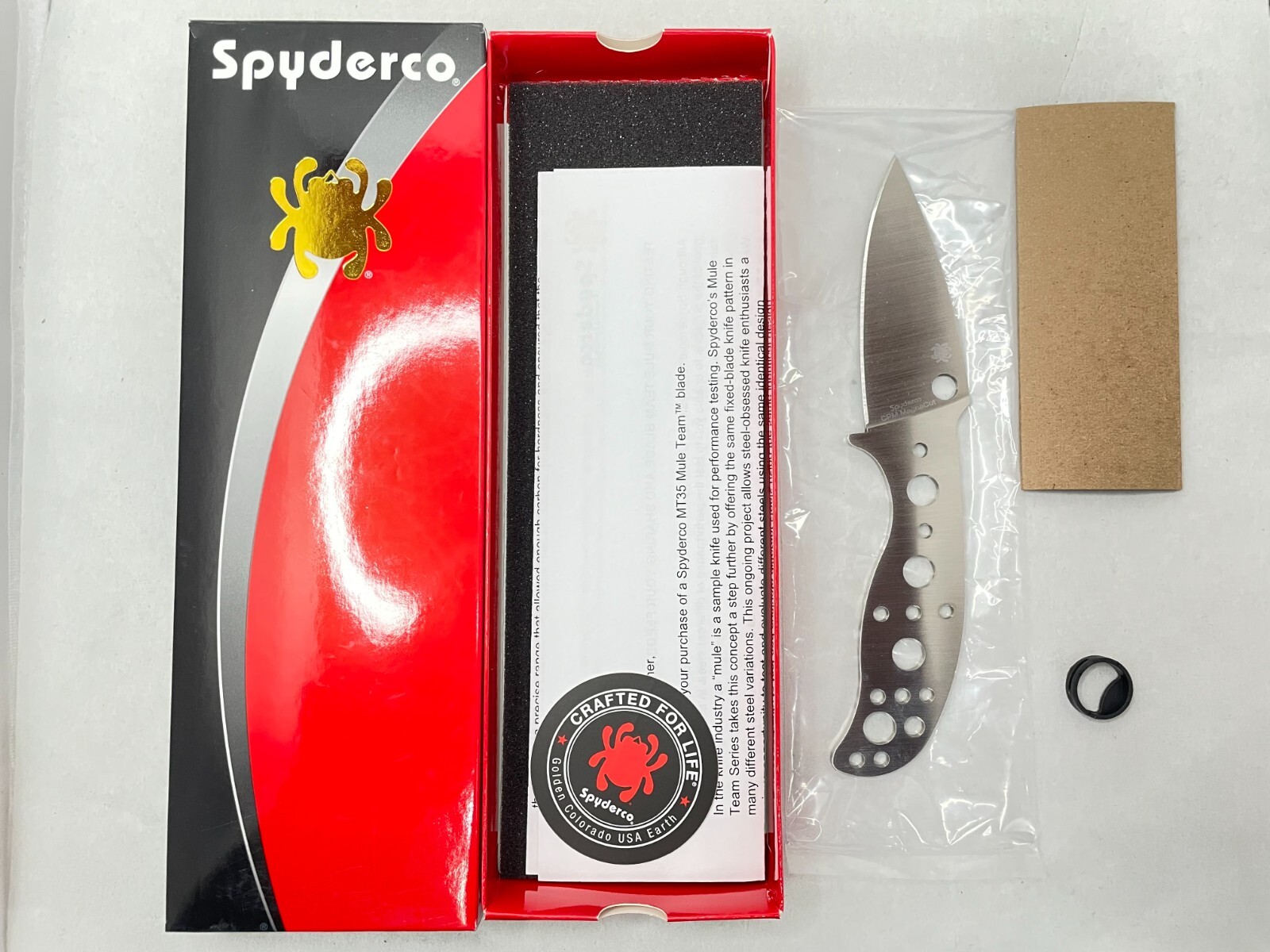 Spyderco Mule Team Fixed blade 35 Magnacut MT35P NEW