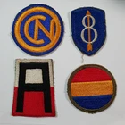 WW2 Era U.S Army patches Badges x 4. Joblot Badge Patch. Insignia Formation. L1