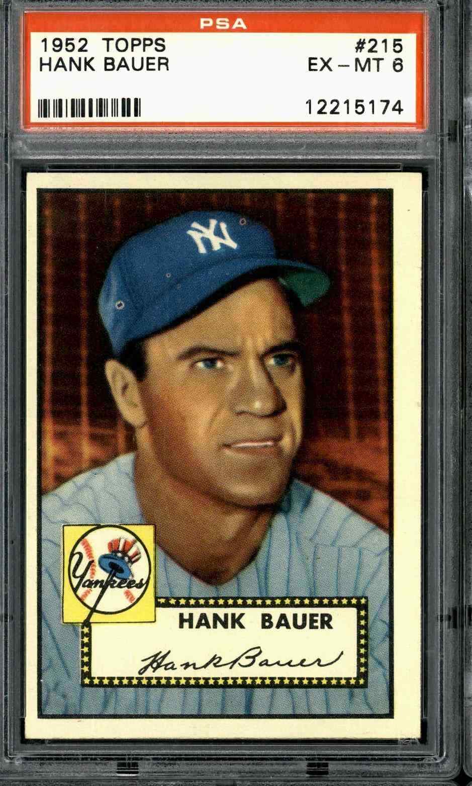 1952 Topps #215 Hank Bauer - PSA 6