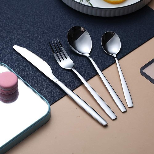 Cutlery Set 24 Pcs, Stainless Steel Flatware Tableware Silverware Set, 6 people - Picture 3 of 10