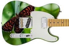 Guitar Skin Axe Wrap Re-skin Bass Reface DIY Butterfly Love 1513