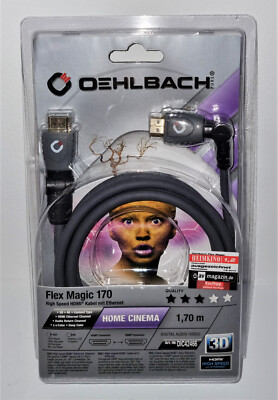 High Speed HDMI Kabel Oehlbach Flex Magic 170 mit Ethernet 1,7m grau 42266