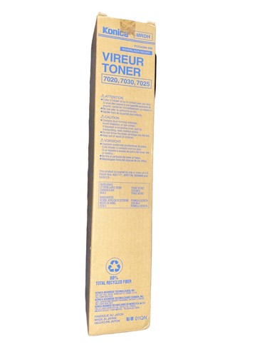 Genuine Konica Vireur Toner 7020, 7030, 7025 PC/UA950-236 New Tape May Be Opened - Zdjęcie 1 z 3