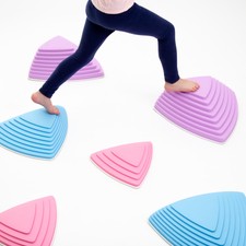 JumpOff Jo Rocksteady Balance Stepping Stones for Kids - Pastel