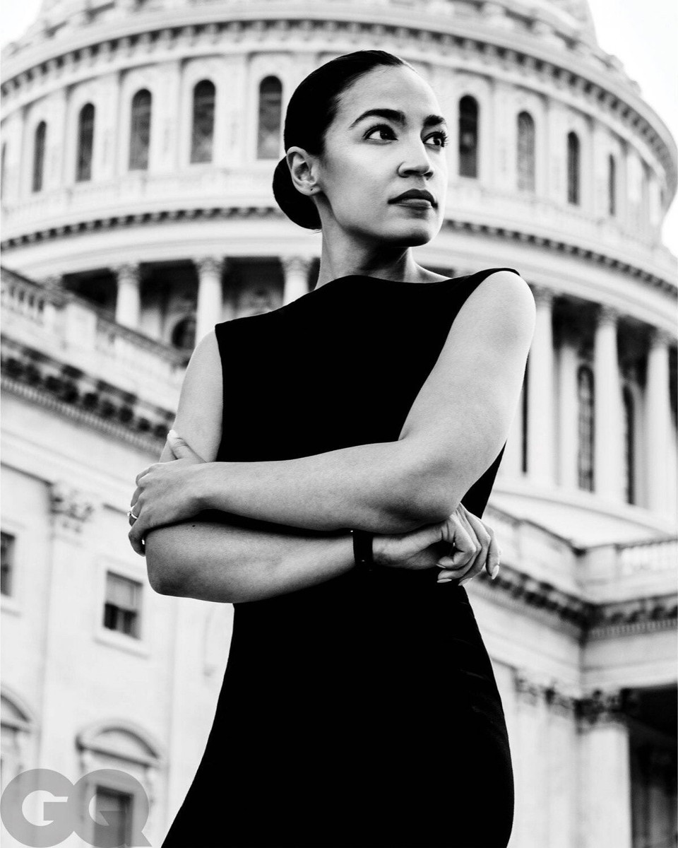 aoc in black dress Alexandria Ocasio-Cortez 8x10 PHOTO #3 Size:XXS / 0