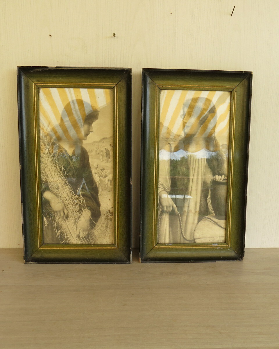 Jugendstil Bilder Henry Ryland Paar Bibel Hintergrund