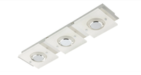 Briloner Led Deckenleuchte 3 Flammig Silber 1200Lm 3000K