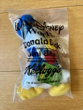 Kellogg  s 2001 Walt Disney World Donald Duck Mini Bean 4"Plush Toy Sealed Beanie