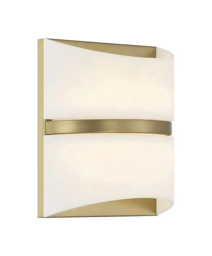 Minka Lavery 822-L Velaux 11" Tall LED Wall Sconce - Brass - Picture 1 of 11