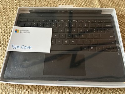 Microsoft Surface Pro Type Cover Keyboard Black Genuine OEM Trackpad READ