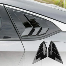 For 2018-2021 Honda Accord JDM Glossy Black Window Scoop Air Vent Louvers new