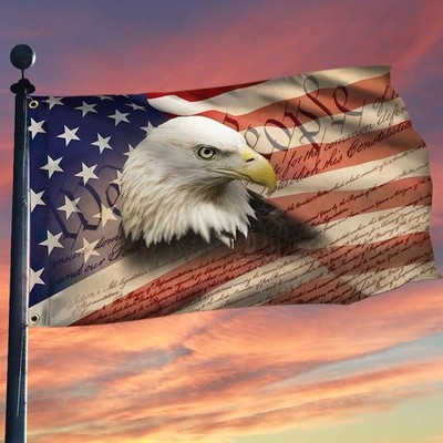 Patriotic We The People Eagle Garden Flag USA 250 Years 1776-2026 Outdoor Decor