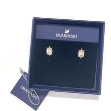 Swarovski Tarot Magic Stud Pierced Earrings White, Gold-tone plated