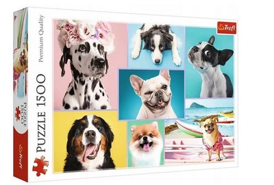 Puzzle 1500 Słodkie pieski