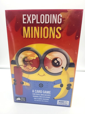 Exploding Minions Card Game by Exploding Kittens for Kids & Adults 2-5 Players