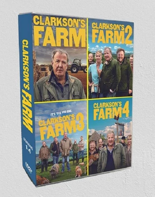 8-Discs DVD Collection Clarkson's Farm Season 1-4 Box-Set Brand new!