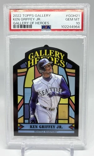 2022 TOPPS GALLERY GALLERY OF HEROES #GOH21 KEN GRIFFEY JR. PSA 10
