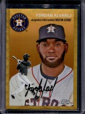 2023 Topps Chrome Platinum Yordan Alvarez Gold Wave Refractor #/50 Astros