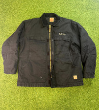 Berne Heritage Duck Chore Coat Men Extra Large Black Water Repellent Quilt Lined