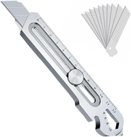 Schweres Mehrzweckmesser 2026 Profi Cuttermesser Mit 10 Abbrechklingen Edelstahl