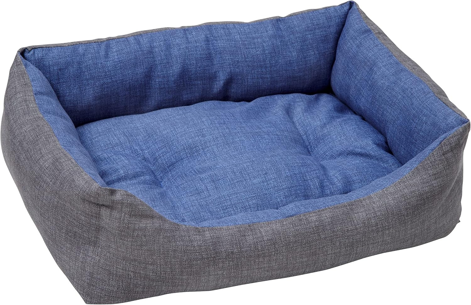 Cuccia Lavabile Cane 60x70 cm - Tessuto Resistente Grigio Blu M