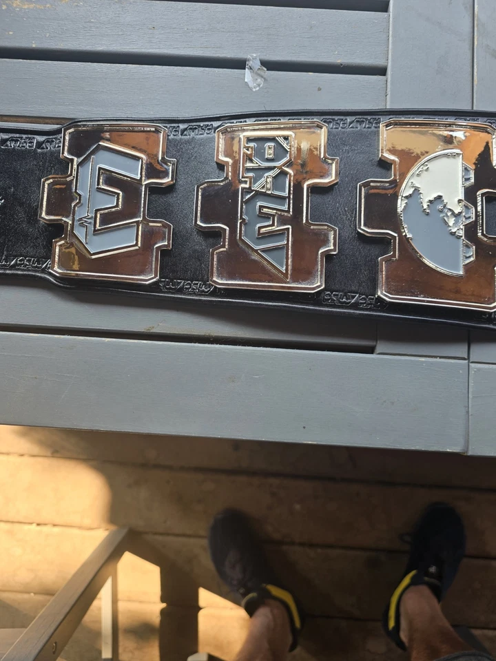 Cinturón Campeonato Mundial PWF por Peter Ellis de Leather Rebels Foto 4 de 4