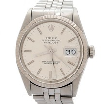 Rolex Date Just ref. 16014 Acciaio Quadrante Argento Vintage