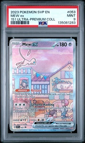 2023 POKEMON SVP EN-SV BLACK STAR PROMO 151 ULTRA-PREM COLL #053 MEW EX PSA 9