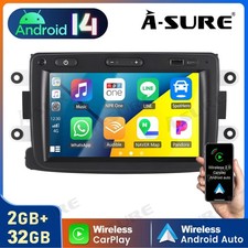 64GB For Renault Dacia Duster Sandero Apple Carplay Car Radio Stereo GPS Sat Nav