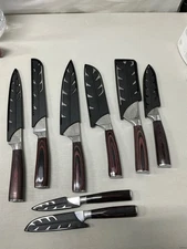 Professional Kitchen Knife Set | Chef's Knife, Santoku and Bre