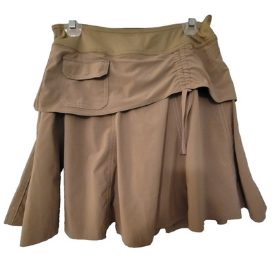 Athleta Skort Women's Dark Beige Skort with extra roushing & Pocket Size 4