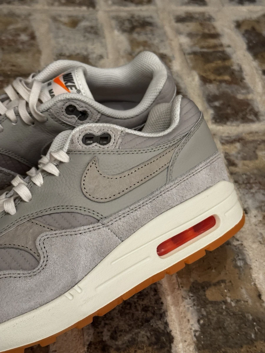 Nike Air Max 1 Premium Shoes Mens 6 6.5 Womens 7.5 8 Iron Ore Total Orange Nike Air Max 1 Iron Ore Total Orange for Sale | Authenticity  main image 3
