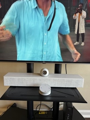 AMX Acendo Vibe ACV-5100GR Bluetooth Sound Bar Speaker Camera Remote Control