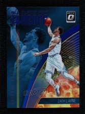 2018 Panini Donruss Optic All Clear for Takeoff Blue Prizm 9/49 Zach LaVine 04dh