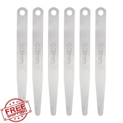 HARFINGTON Feeler Gauge 0.08mm 6Pcs Stainless