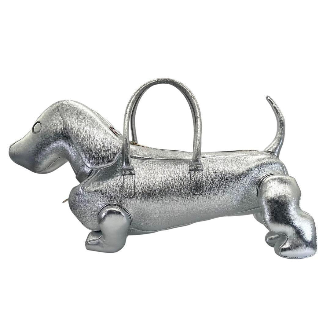 【美品】トムブラウン　ヘクター　ハンド　トートバッグ　犬　シルバー　ドッグ THOM BROWNE - レア⭐︎トムブラウン THOMBROWNE. 愛犬 ヘクター