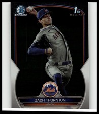 2023 1st Bowman Chrome Zach Thornton #BDC-187 NY Mets RC