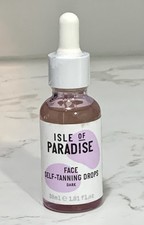 Isle of Paradise Dark FACE Self Tanning Drops - 1.01 oz, 30 ml Sealed