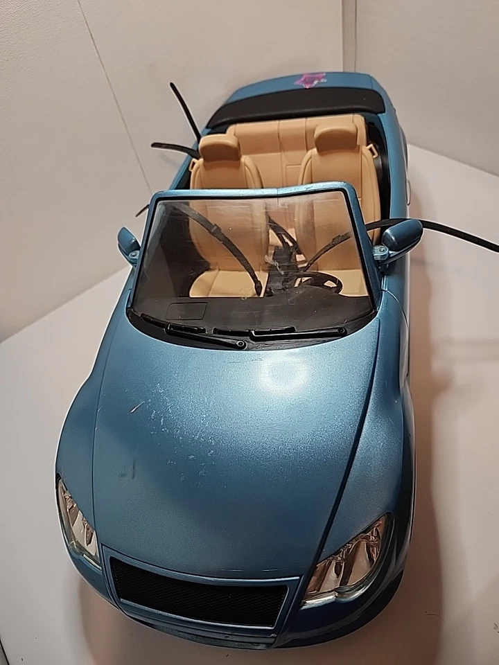 Vintage 2004 Mattel Barbie My Scene My Ride BLUE Car Convertible With Radio - Image 2 of 4