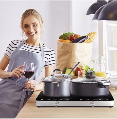 Double Induction Cooktop Burner 1800w 2 burner Induction Cooker Cooktop