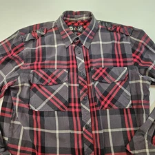 Default D*fault Black Red Eagle With Amp Stitching  Size Large L