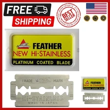 50 Count Platinum Coated Double Edge Safety Razor Blades - Elite Shaving Expe...