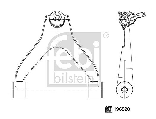 Febi Bilstein Lenker, RadaufhäNgung Links, Oben, Rechts, Vorderachse FüR Iveco-image