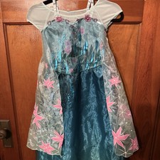 Disney Store Elsa Frozen Fever Spring Ombre Dress Costume Parks 7/8