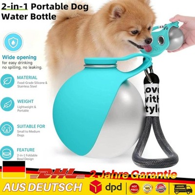 Trink Flasche Für Hunde Dog 285ML Stainless steel puppy water Despenser bottle